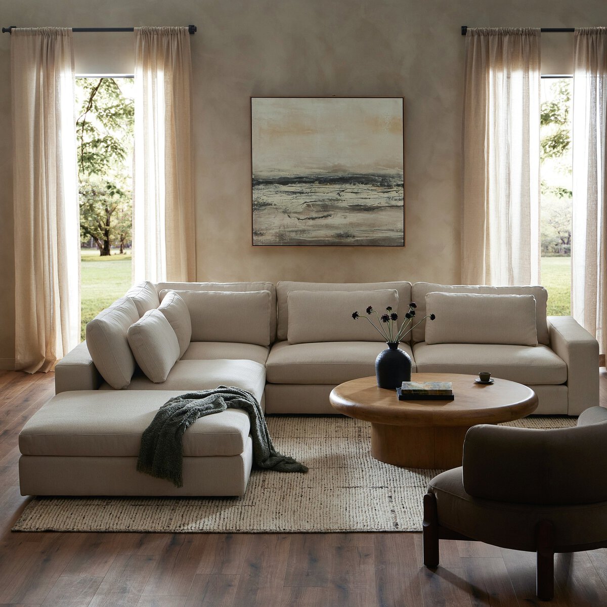 Bloor 4-Piece Sectional W/ Ottoman