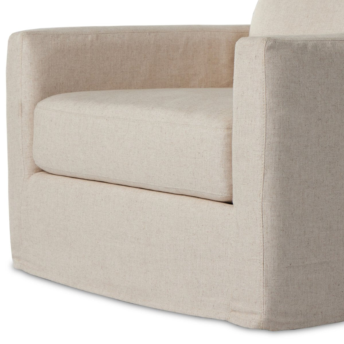 Hampton Slipcover Swivel Chair