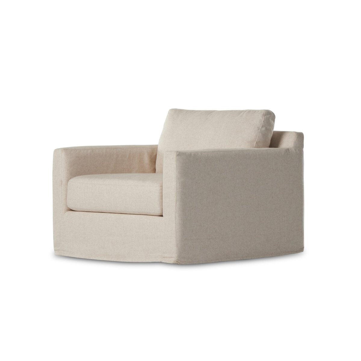 Hampton Slipcover Swivel Chair