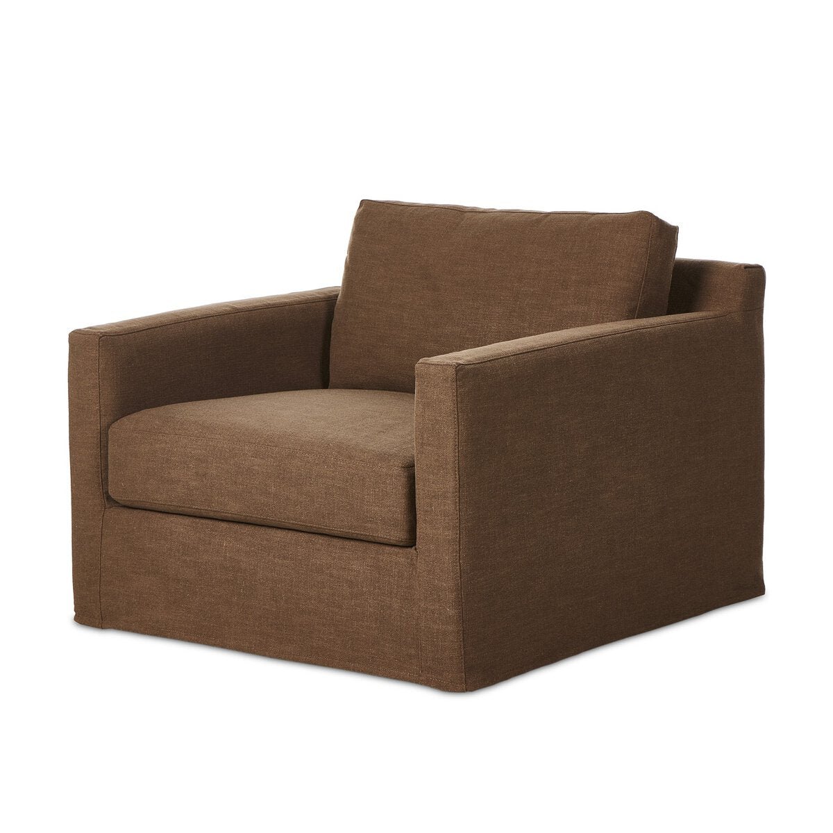 Hampton Slipcover Swivel Chair