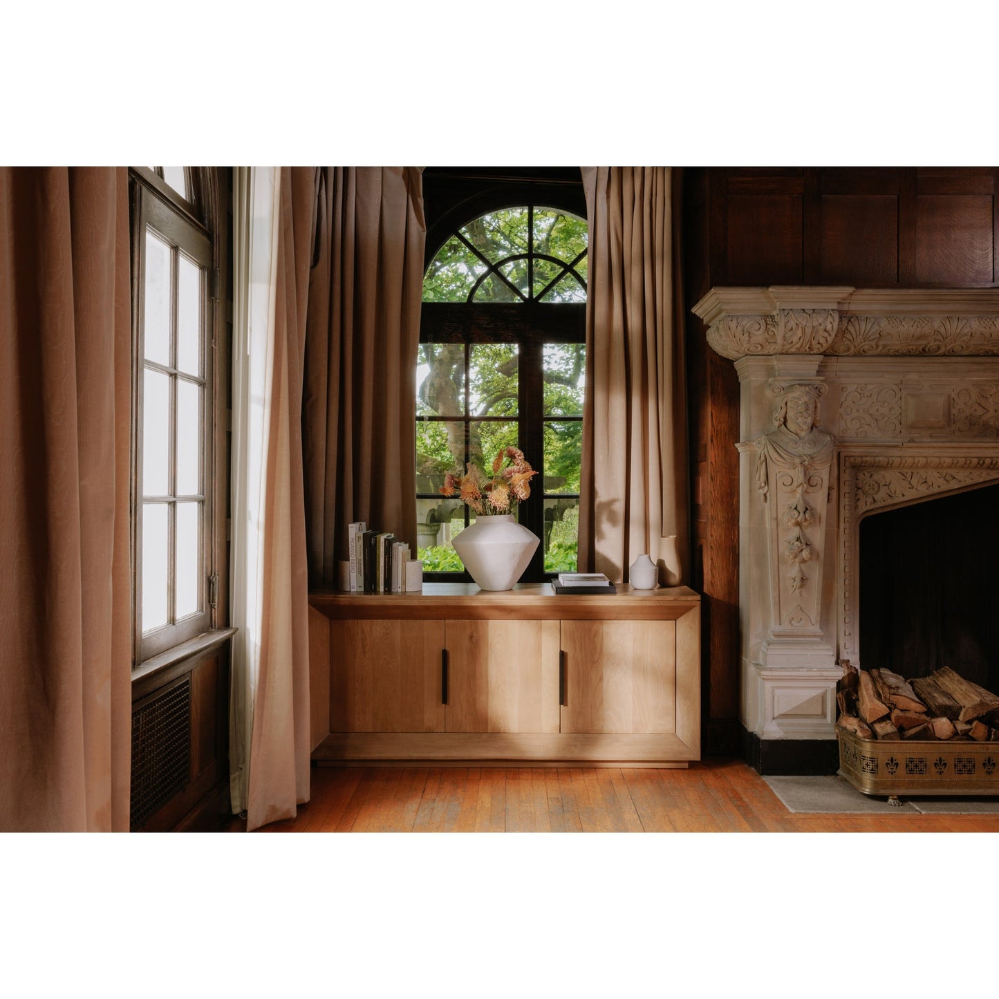 Angle Oak Large Sideboard