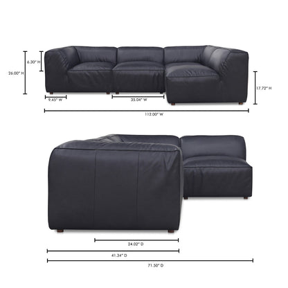 Form Signature Modular Leather Sectional