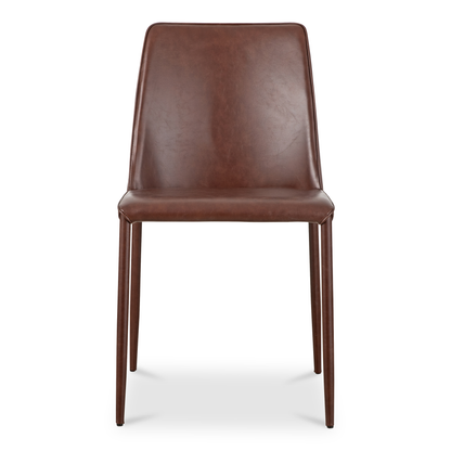 Nora Chair Smoked Cherry Vegan Leather Dining - Set of 2