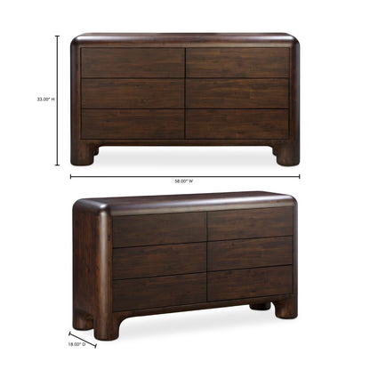 Rowan 6 Drawer Dresser