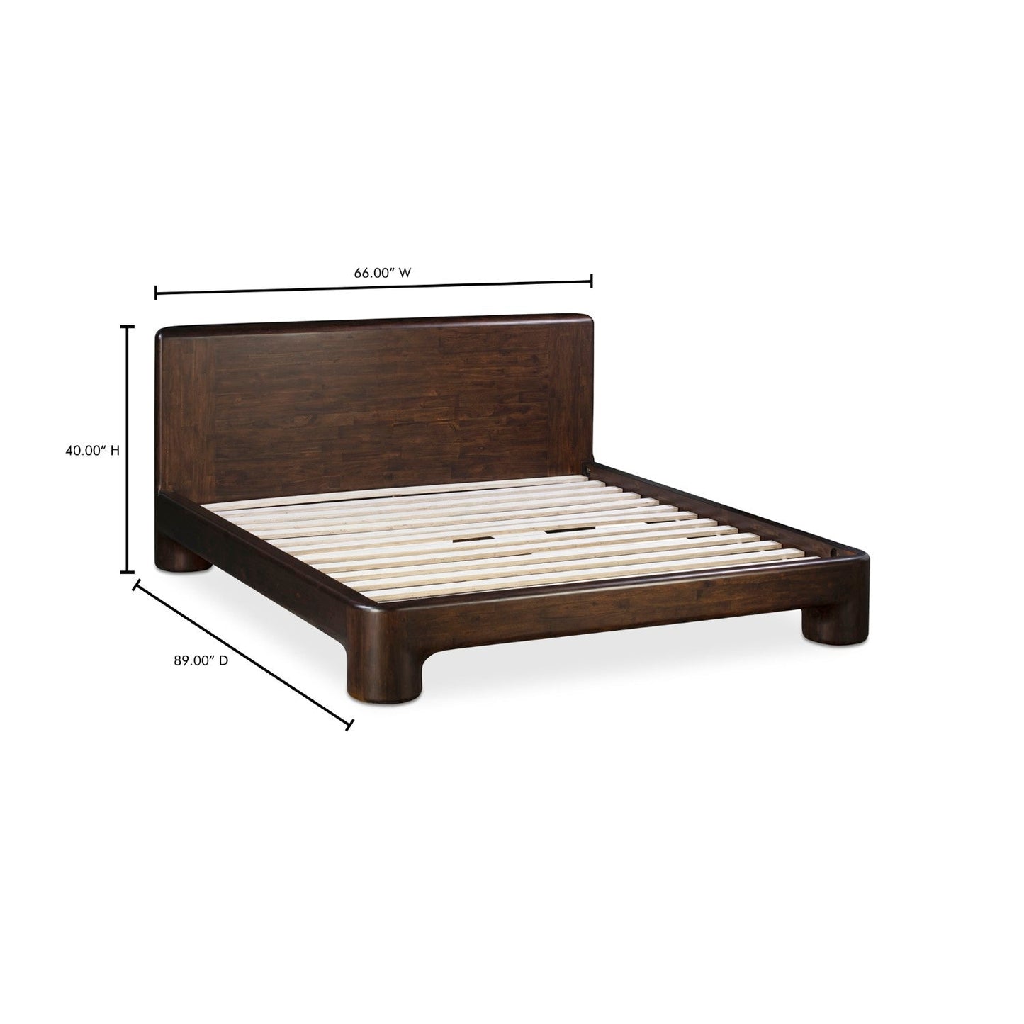 Rowan Bed Dark Brown