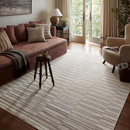 Amber Lewis x Loloi Malibu Indoor/Outdoor Rug - Ivory/Dove