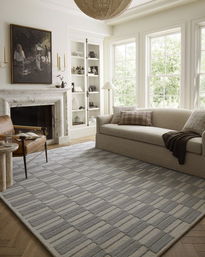 Chris Loves Julia × Loloi Bradley Ivory/Grey Rug