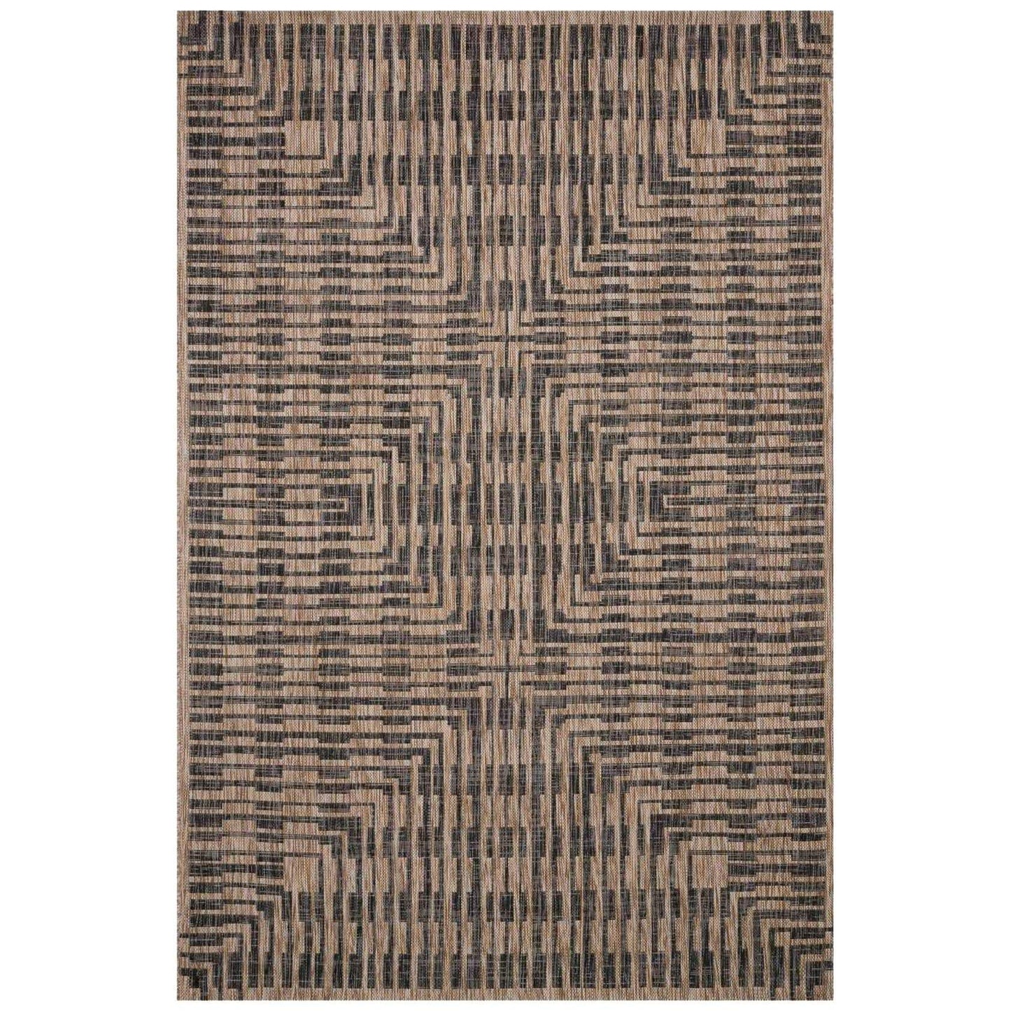 Loloi Isle Indoor/Outdoor Rug - Brown/Black